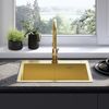 Stainless steel sink Liam BRUSH GOLD