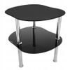 Glass coffee table CT-012 Black/Black