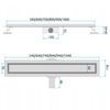 Linear drainage REA NEOX PRO Nickiel Brush 80