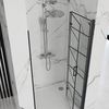 Porta doccia Rea Molier Black 80 + profilo