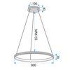 Led osvetlenie LHJ012-CP 80cm BLACK