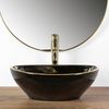 Countertop washbasin Rea Sofia Black Gold Edge