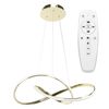 Ring moderní LED závěsné stropní svítidlo + dálkové ovládání APP394-CP Gold