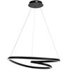 Lampa Sufitowa Wisząca Loop LED + Pilot APP796-cp Czarna