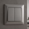 Double Switch OSTE JNH007-W GREY