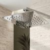 Deszczownica kwadratowa czarna REA JS-P015 25cm Chrom