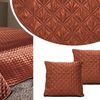 bedspread Satin Palermo + pillowcases Caramel