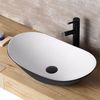 Lavabo da appoggio Rea Royal White Black