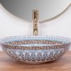 Countertop washbasin Rea Arte Blue