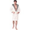 Bathrobe men Jordan Ecru Grey L