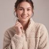 Bluza Damska Sherpa z kołnierzem Beige S