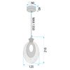 Crystal Pendant Lamp LHJ109-1CP LIGHT ROSE GOLD