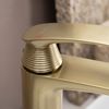 Bathroom faucet PREMIUM Rea Como Brush Gold Low