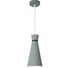 Lampa sufitowa wisząca pojedyncza KONA B szara mat