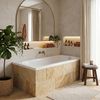 Built-in acrylic bathtub Rea Gloria 150