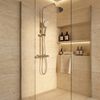Shower set without spout with thermostat Rea Lungo Chrome