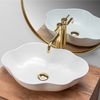 Lavabo da appoggio Rea Pearl White