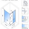 Shower enclosure Rea Nixon 130x90