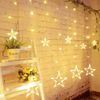 LED kalėdinės lempos, žvaigždžių užuolaidos, 2m