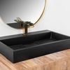 CONGLOMERATE WASHBASIN GOYA BLACK MAT 70CM