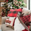 Christmas decorations red check 29psc