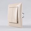 Double Switch OSTE JNH007-W BEIGE