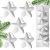 Set of 5 white stars KL-21X21