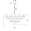 Lamp Cristal G058-CP 60CM GOLD