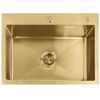 Стоманена мивка Liam BRUSH GOLD