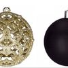 Karácsonyfa gömbök fekete 100 db KL-21X04