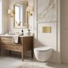 Комплект Инсталляции для Унитаза Slim 024N с Кнопкой T Brush Gold