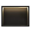UGRADBENA KUPAONSKA POLICA LED 30x45 black