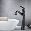 Bathroom faucet Rea Vintage Old Black High