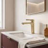 Bathroom faucet PREMIUM Rea Maxim Brush Gold Low