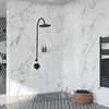 Surface-mounted Shower system Lugano Black Rea +BOX