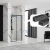 Extension profile for shower enclosure and door BLACK
