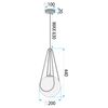 Lamp APP1792-1CP 20cm Black