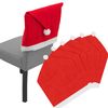 Housse de chaise bonnet Père Noël 6 pièces