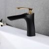 Grifo de baño Rea Orbit Black Gold low