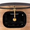 Countertop washbasin Rea Belinda Black Gold