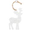 A set of wooden hangers for a Christmas tree, 2 pcs. White Reindeer