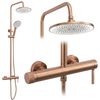 Shower set Rea Rivo Brush Copper