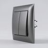 Double Switch OSTE JNH007-W GREY
