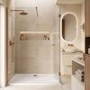 shower tray Rea Belmond White 90x120 Brush Copper