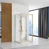 Shower enclosure corner Rea RAPID Swing Brush Gold