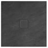 Shower tray Rea Black Rock 90x90