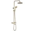 Kit de douche avec thermostat Lungo Diamond Gold