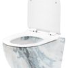 Cuvette WC suspendue Rea Carlos Slim Granit Shiny