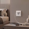 Single grounded socket + USB-A USB-C OSTE JNH004-G White