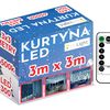 Cortina LED 300 diod 3x3m